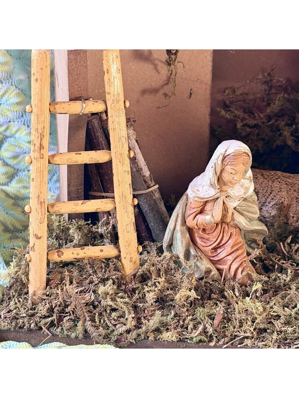 Fontanini Nativity Set Manger Crèche Stable Mary Joseph Jesus ~ Spanolux, Italy